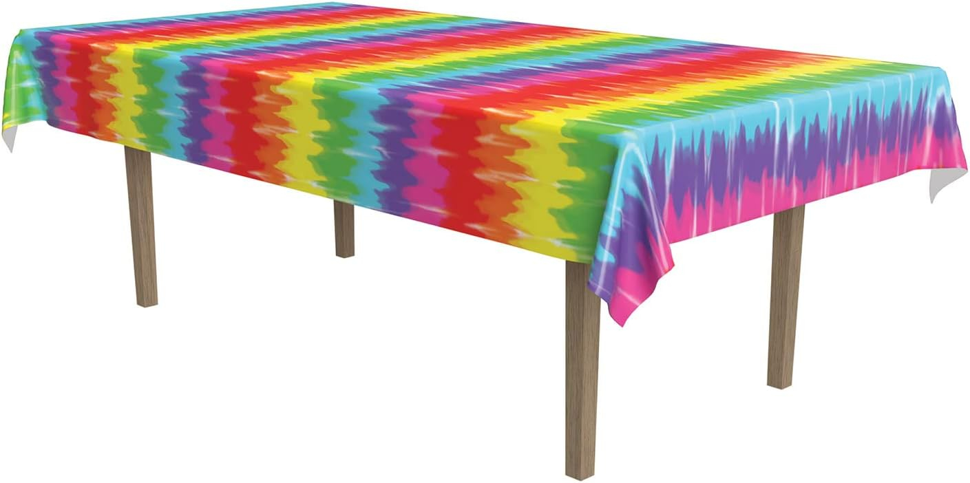 Beistle Tie-Dyed Tablecover; 54" x 108" 2/Pack 57934