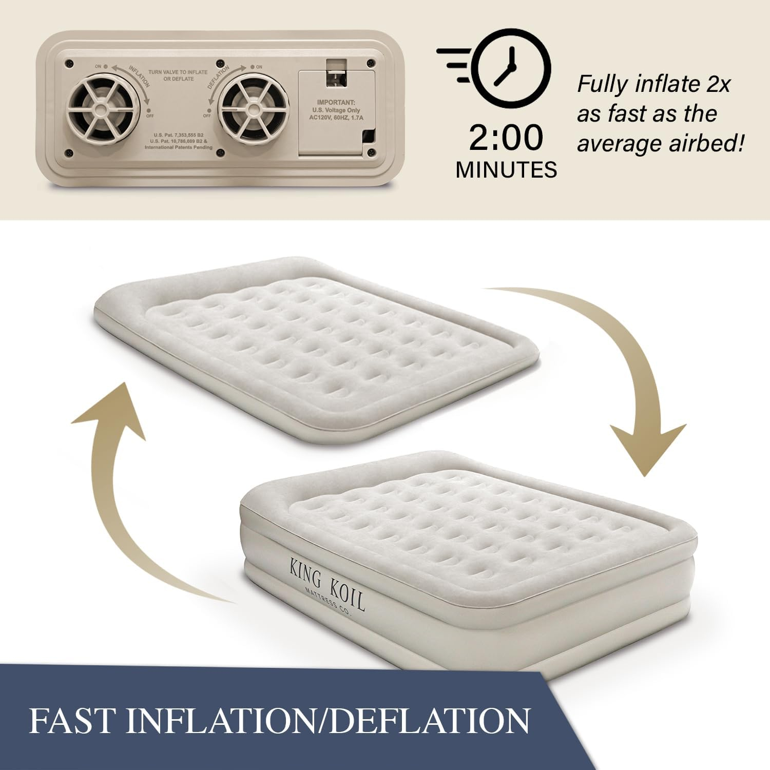 Luxury Raised Queen Air Mattress with Built-in Pump