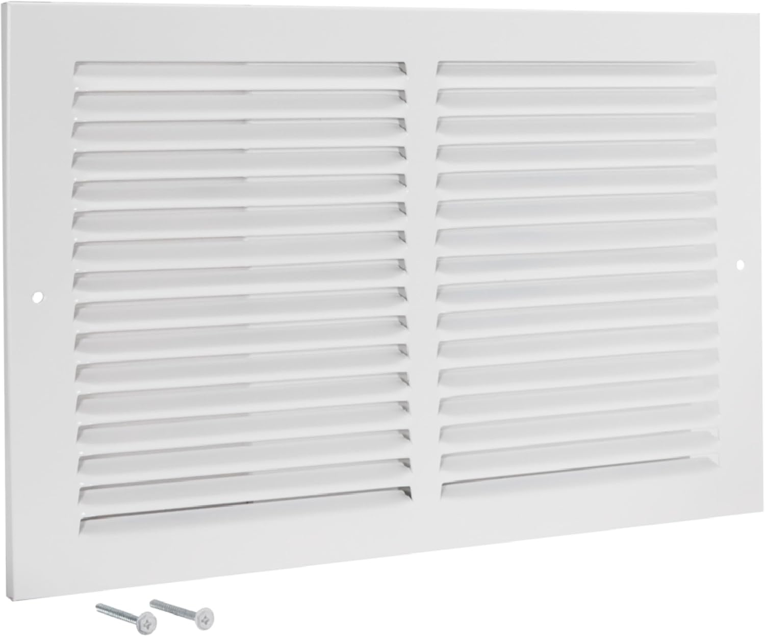 14 in. x 6 in. Steel Return Air Grille, White