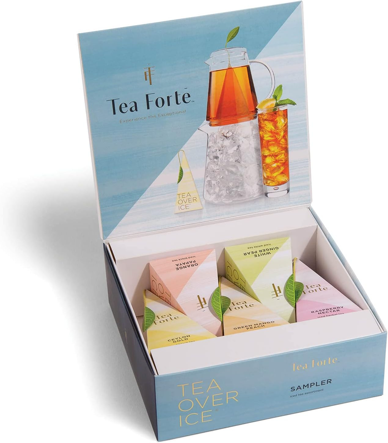 Tea Forte Iced Tea Sampler with Ceylon Black and Herbal Blends
