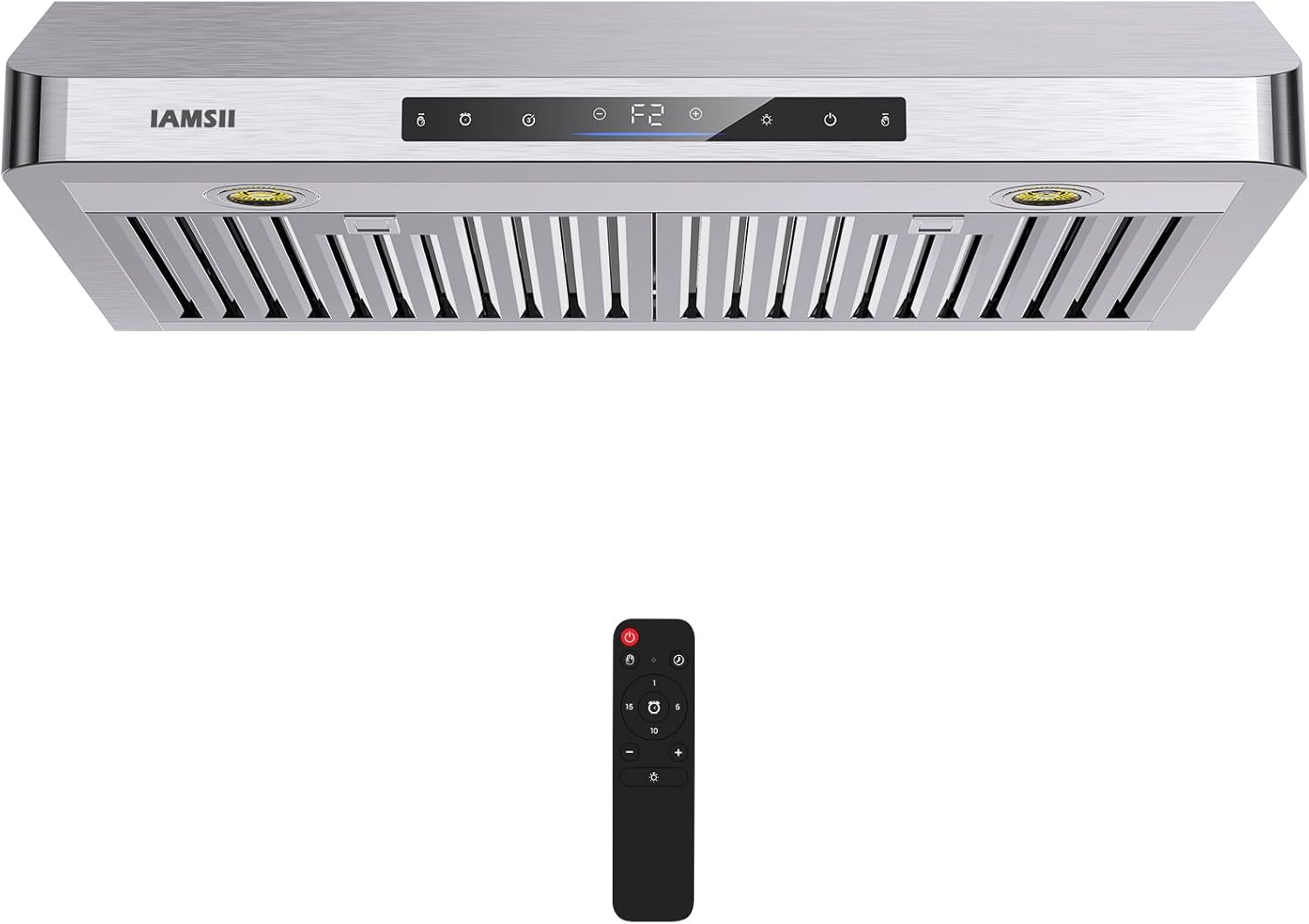 36 in. 900 CFM Ducted Under Cabinet Range Hood in Stainless Steel with Remote Control and LED Lights