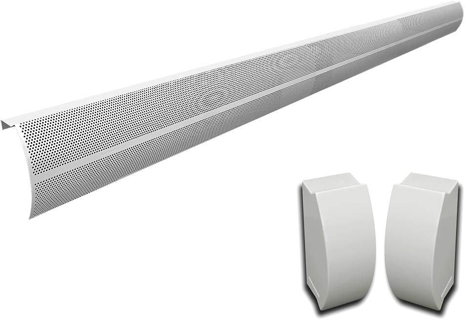 Elliptus 7-ft White Galvanized Steel Slip-On Baseboard Heater Cover