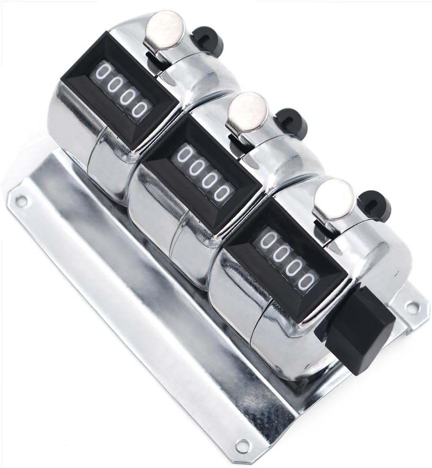 Toptie 3-Unit Desktop Tally Counter, Counter Clicker with Base, for Event, People, Inventory