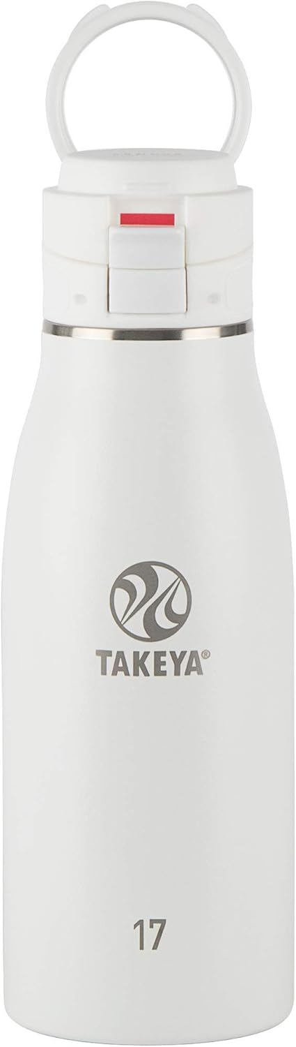 Arctic White Stainless Steel Insulated Travel Mug with Twist Lid, 17 oz