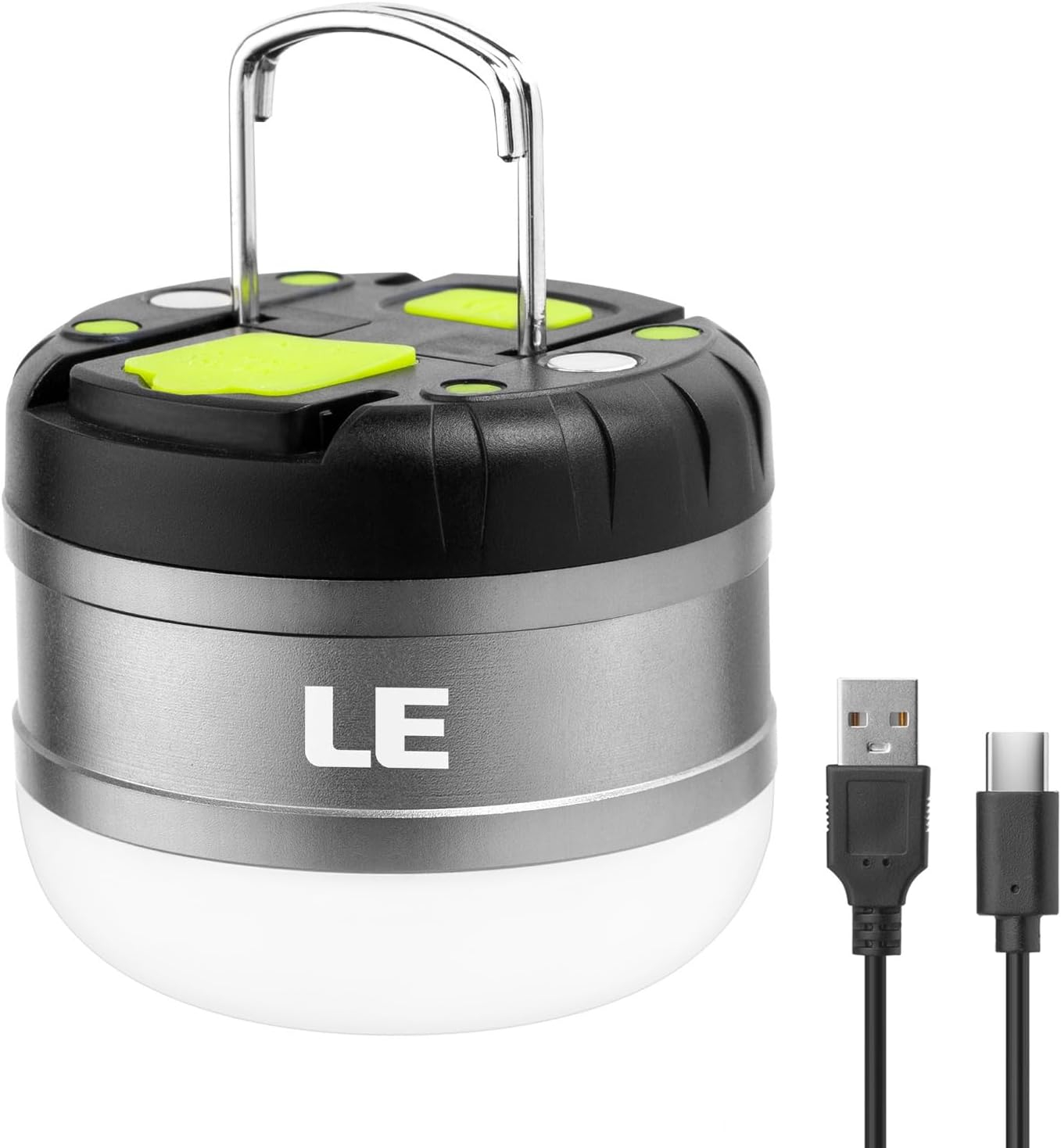 Lepro LED Camping Lantern Rechargeable,  310LM, 5 Light Modes, Waterproof, Mini Portable Camping Accessories Gear for Hurricane Emergency, Outdoor, Hiking Daily Lighting