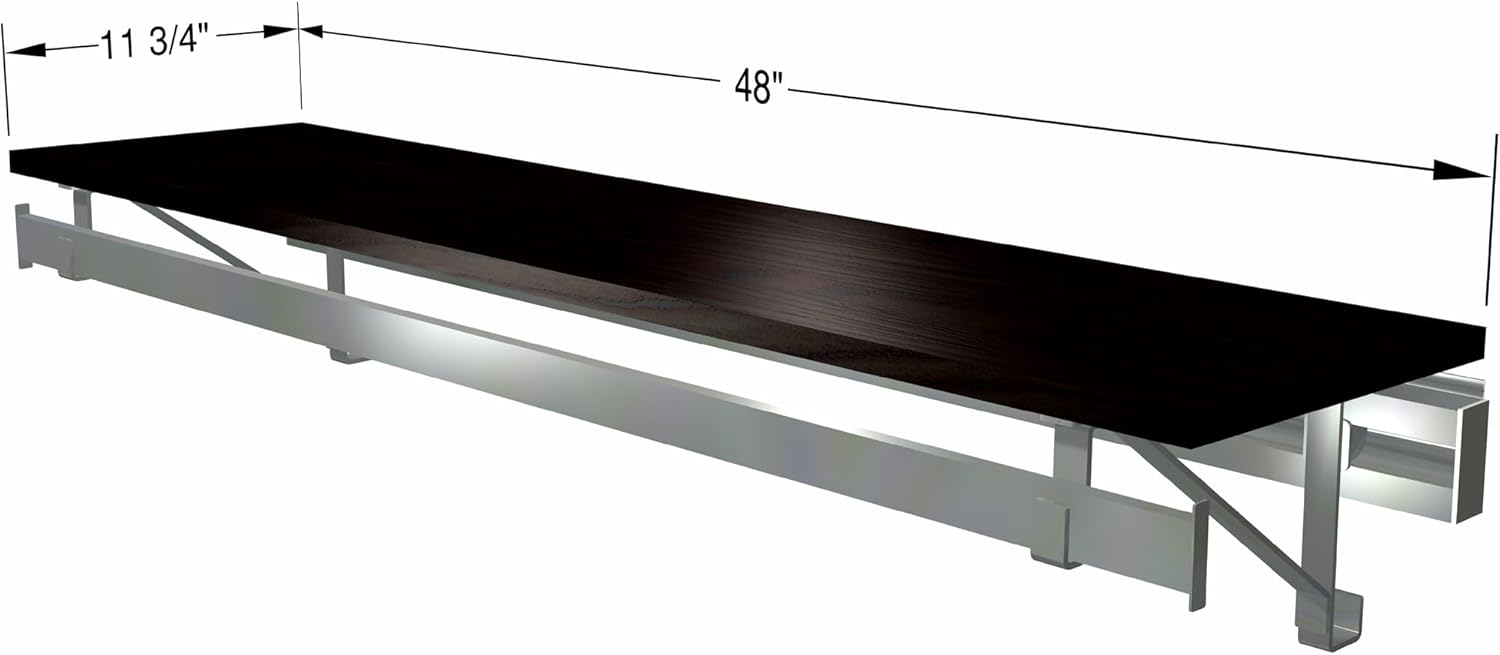 Arrange a Space Closet Hang Rod with Shelf 48in. Espresso