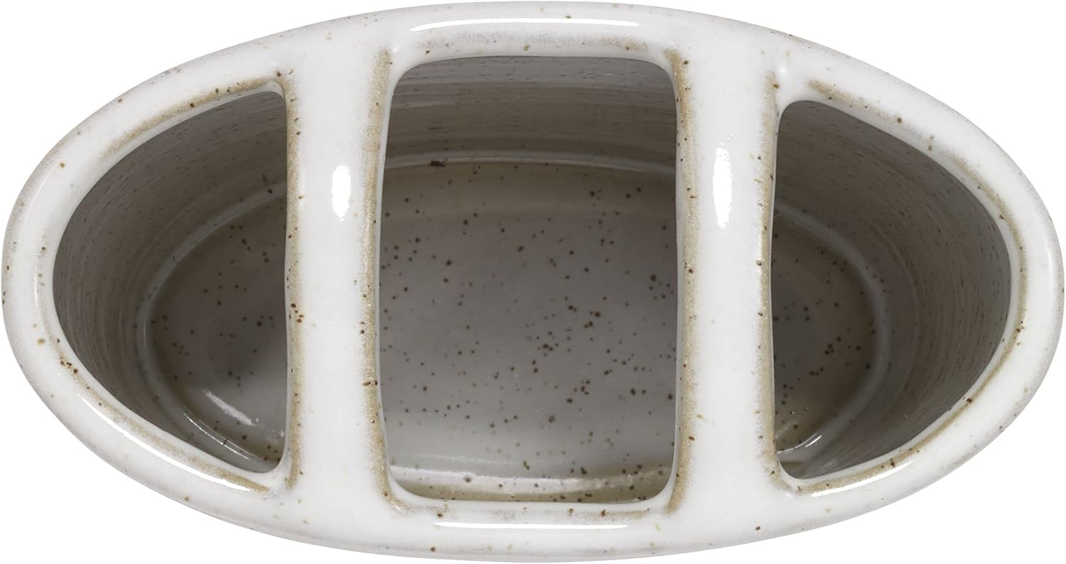 Avanti Linens - Toothbrush Holder, Guest Bathroom Essentials, Modern Home Decor (Drift Collection)