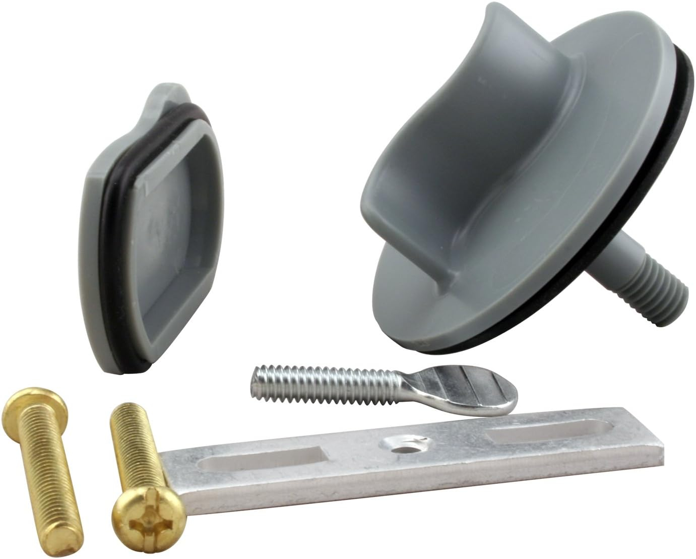 Westbrass TK-2 2-3/4 in. Plastic 2-Hole Waste and Overflow Assembly Water Pressure Test Kit Plug