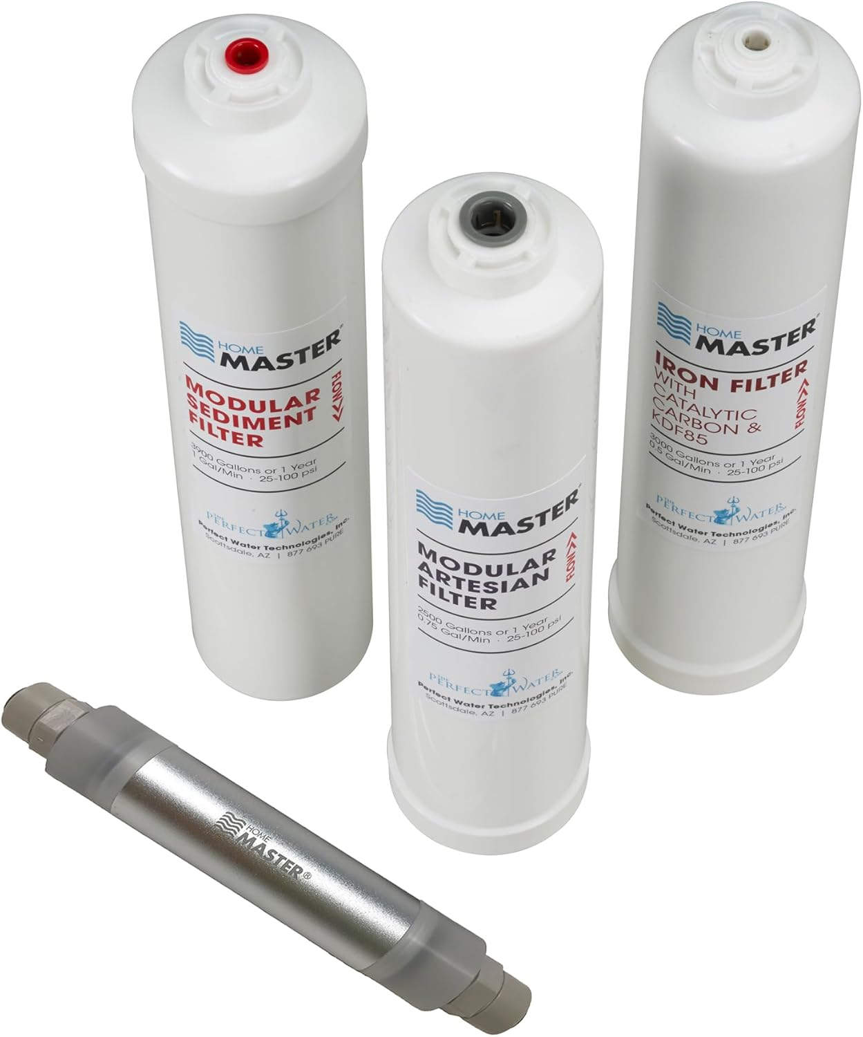 Home Master ISet-TMHP-MY24 HydroPerfection Replacement Filter Change Set, White