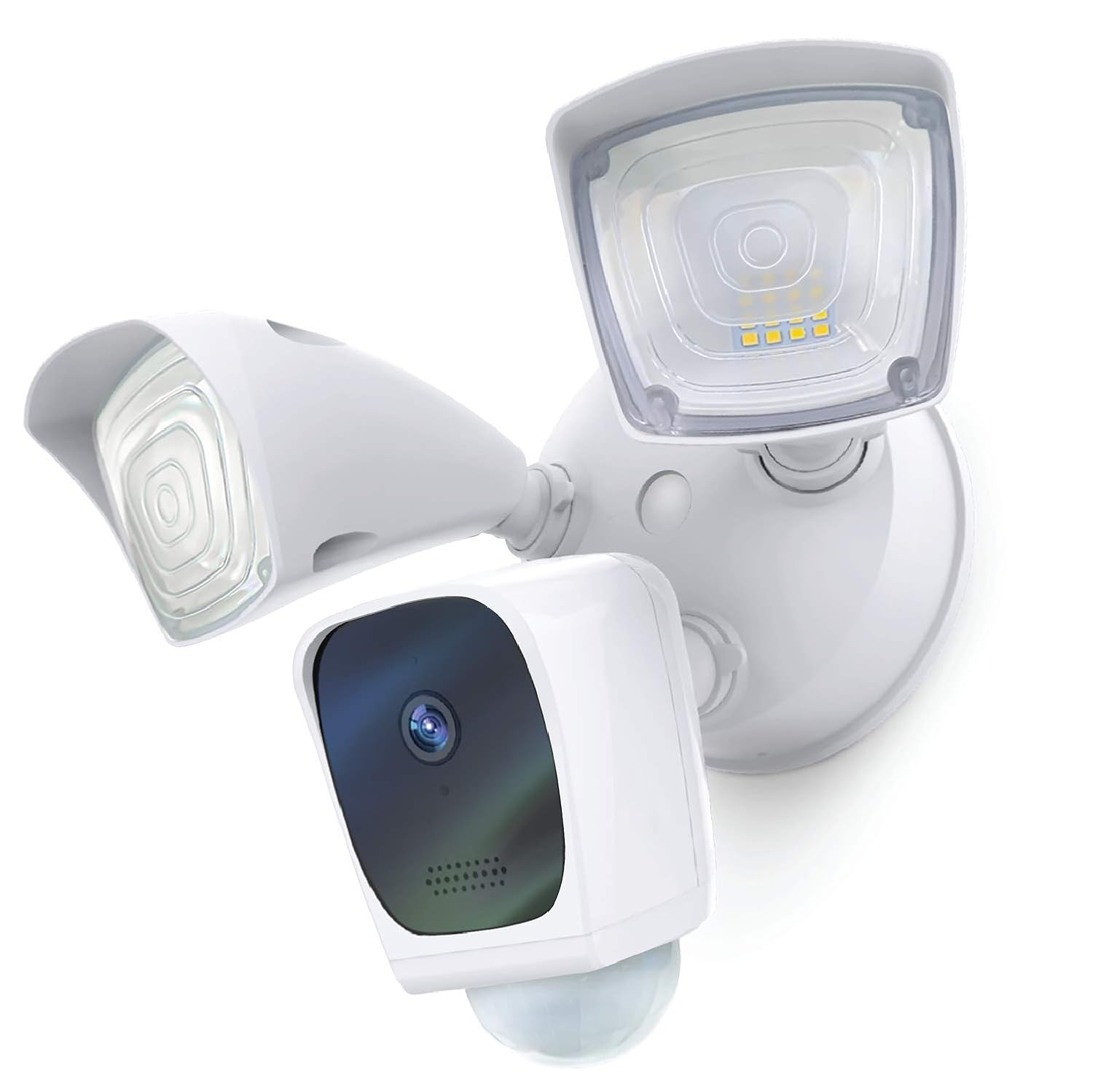 Home Zone Security Floodlight Camera – Smart 2.4 GHz Wireless 1080P Outdoor Security Flood Light Camera, No Subscription Required