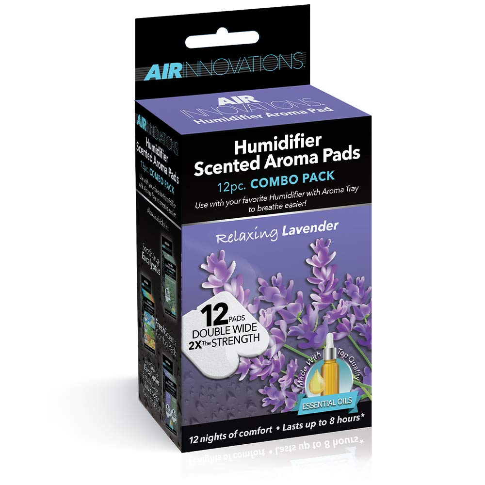 Air Innovations 12 Pack Essential Oil Humidifier Aromatherapy Refill, Eucalyptus
