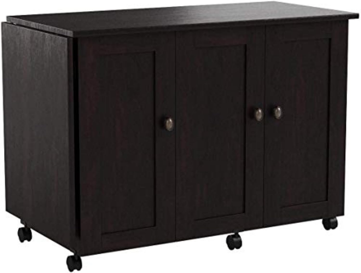 Sauder Sewing/Craft Cart, Cinnamon Cherry Finish