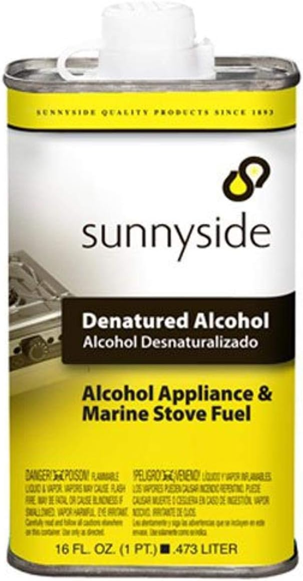 Sunnyside 83416 Denatured Alcohol Solvent, 1-Pt. - Quantity 12
