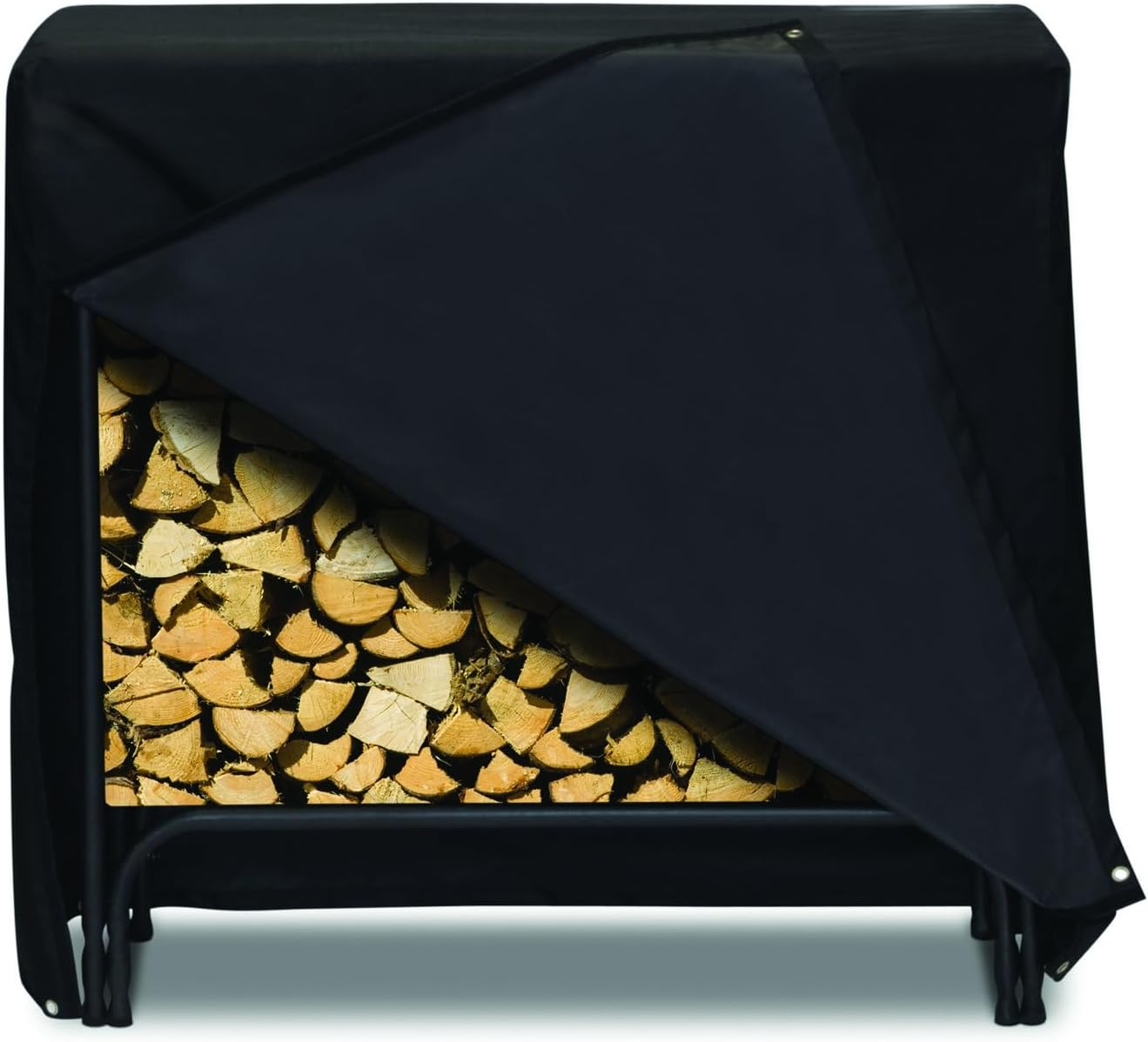 Two Dogs Designs 48 in. Log Rack Cover - Black
