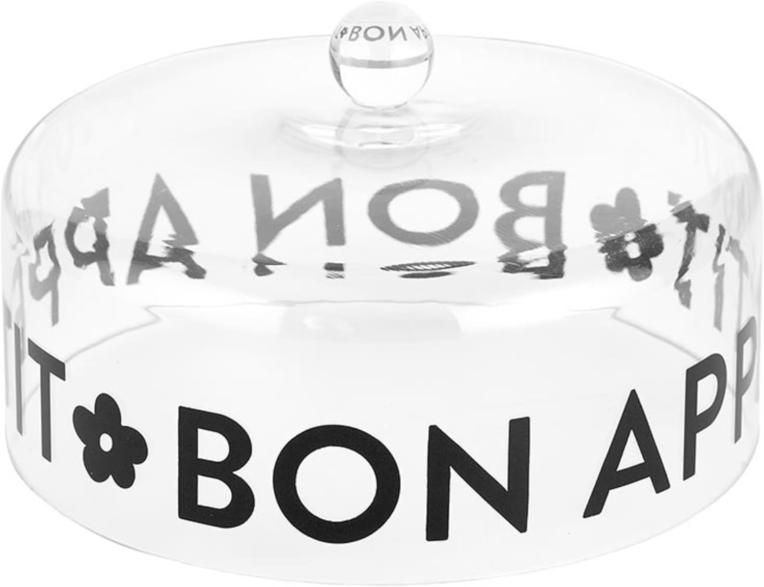 Santa Barbara Design Studio Clear Acrylic Cake Dome, Medium, Bon Appetit