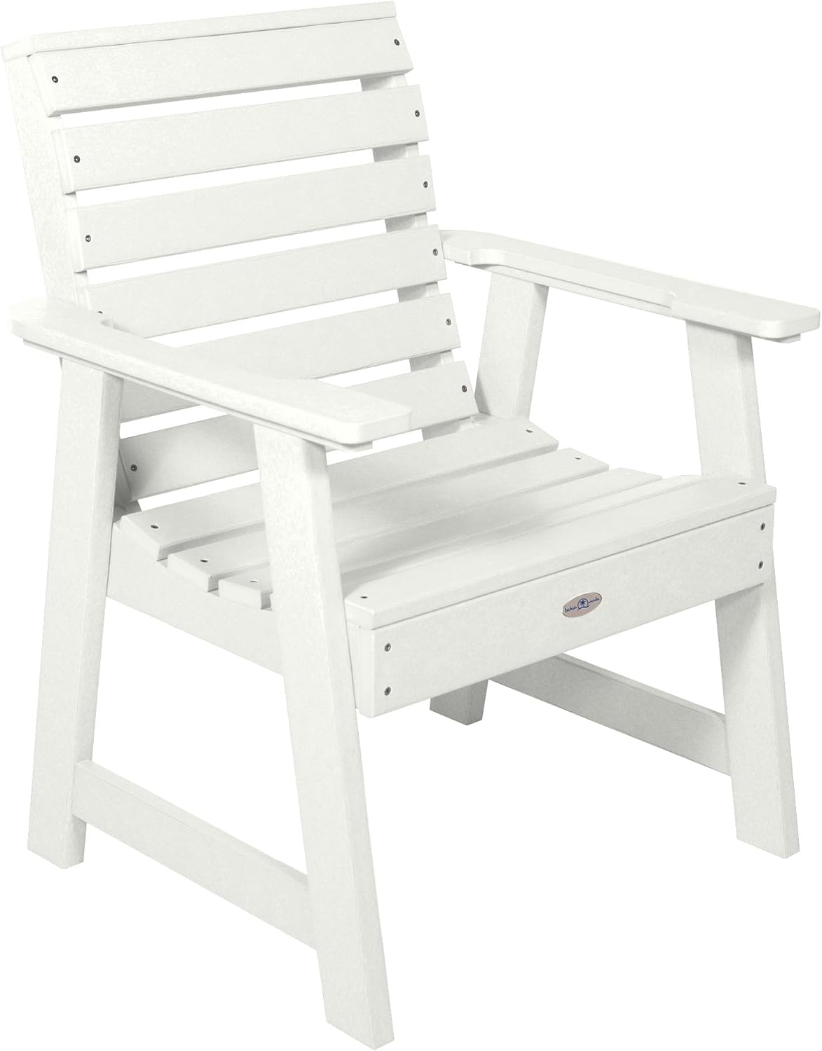 Coconut White Poly Lumber Riverside Garden Chair