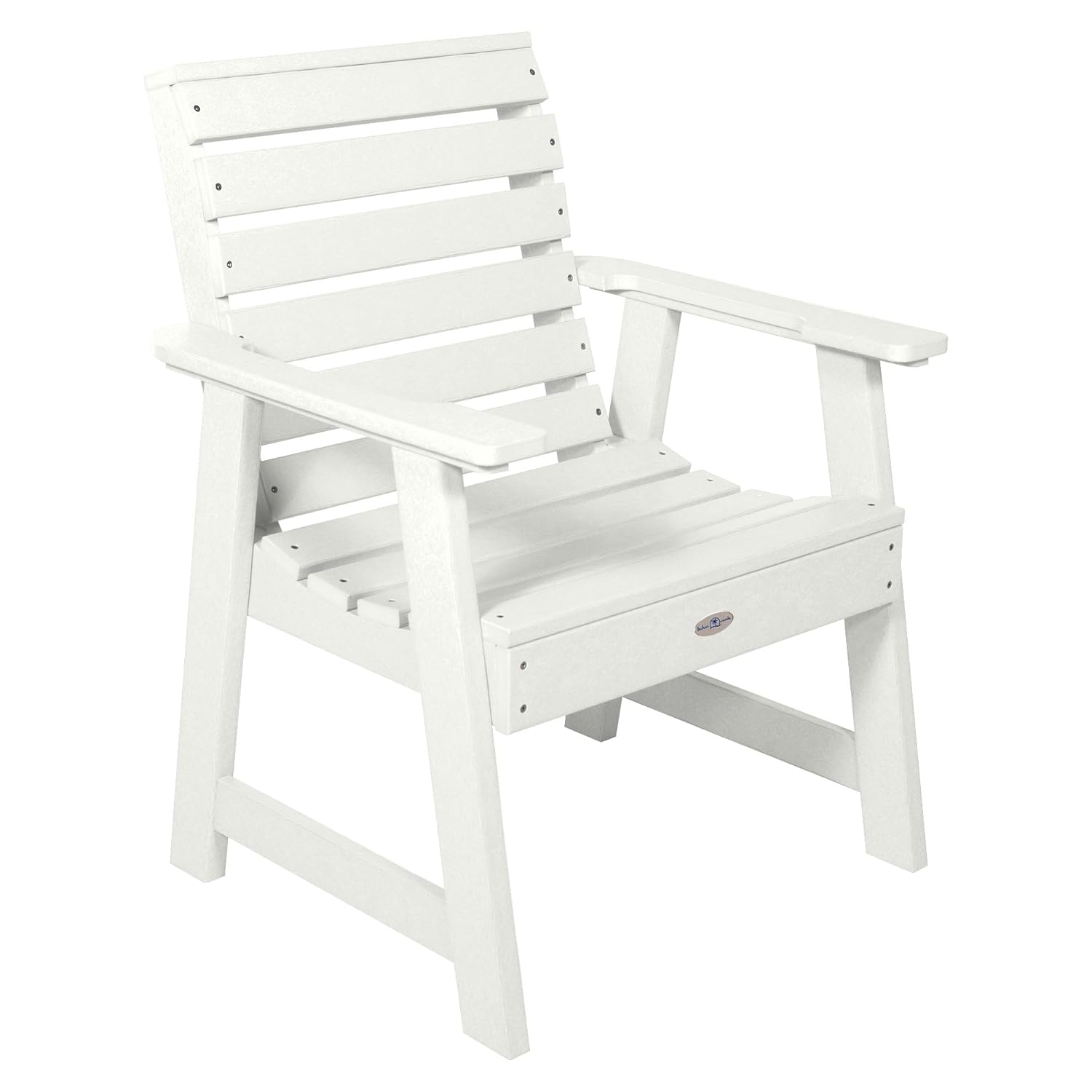 Coconut White Poly Lumber Riverside Garden Chair
