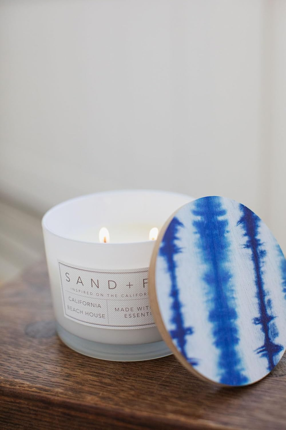 Sand + Fog Scented Candle - California Beach House – Additional Scents and Sizes – 100% Cotton Lead-Free Wick - Luxury Air Freshening Jar Candles - Perfect Home Decor – 12oz
