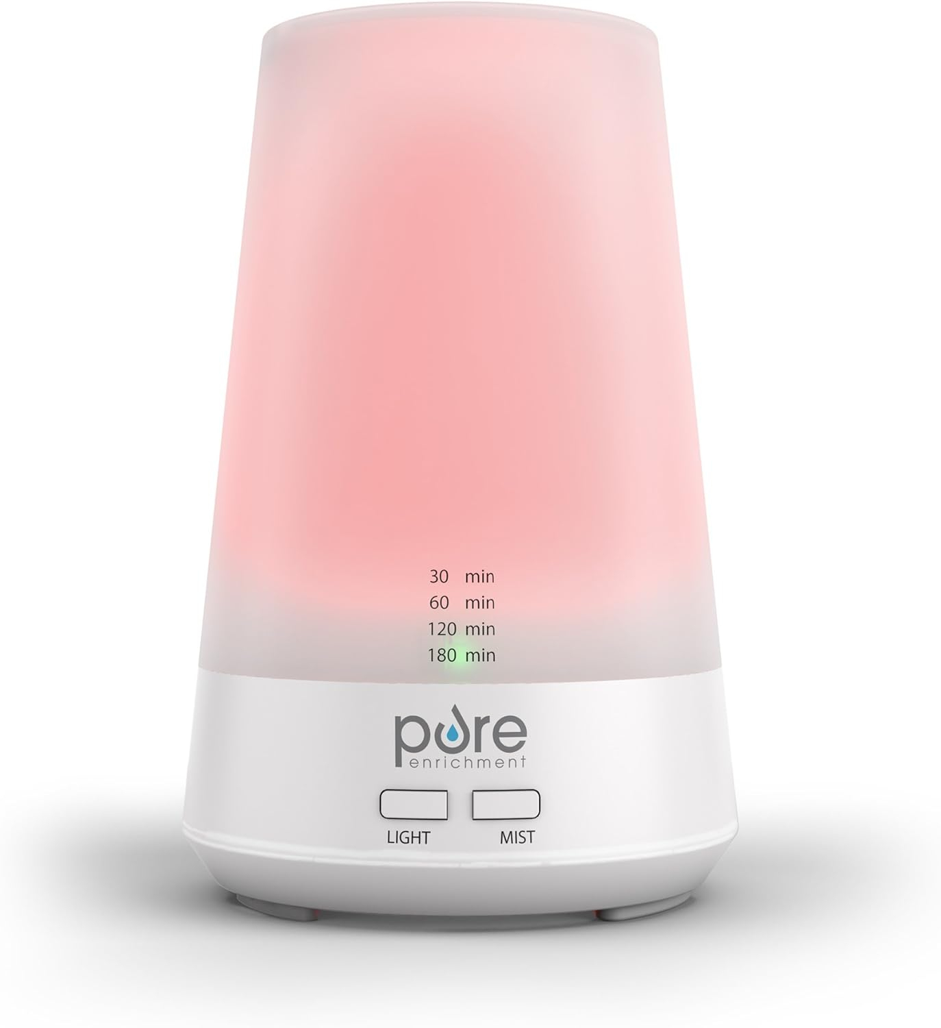 PureSpa Essence Aromatherapy Oil Diffuser – All-Natural Air Freshener with Optional Color-Changing Mood Light and Automatic Shut-Off Timer for Safe Home & Office Use