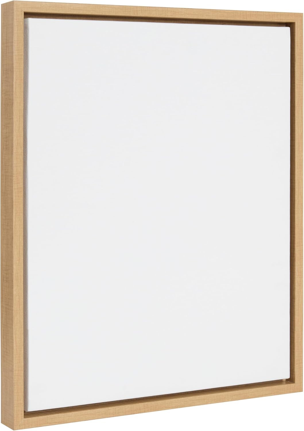 Kate and Laurel Sylvie Blank Framed Canvas Wall Art, 16x20 Natural, Modern Empty Canvas for Paint-Your-Own Art, Ready to Paint Premium Canvas Already Framed