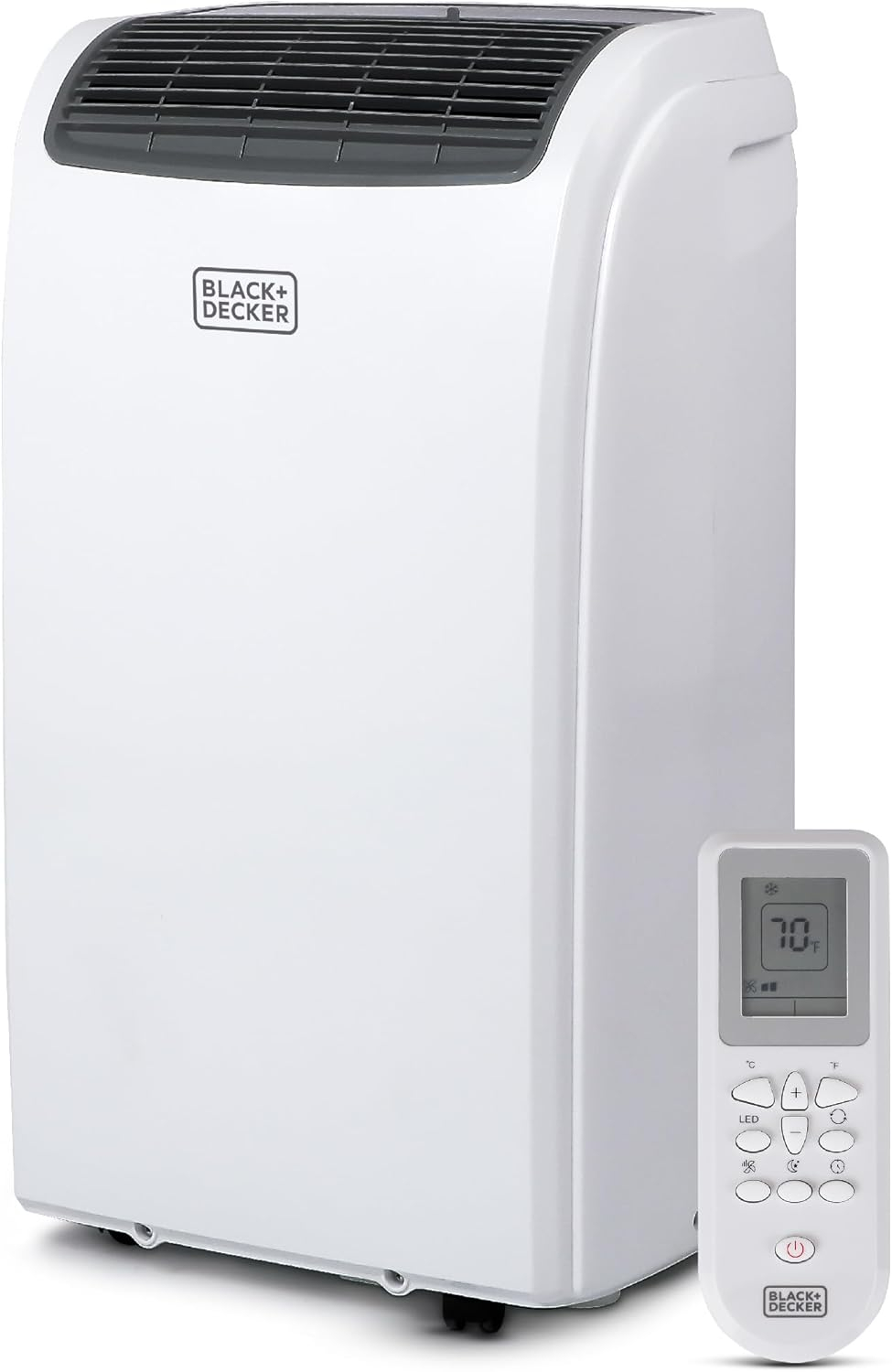 BLACK+DECKER BPACT12HWT 6,000 BTU SACC/CEC (12,000 BTU ASHRAE) Portable Air Conditioner with Heat & Remote Control