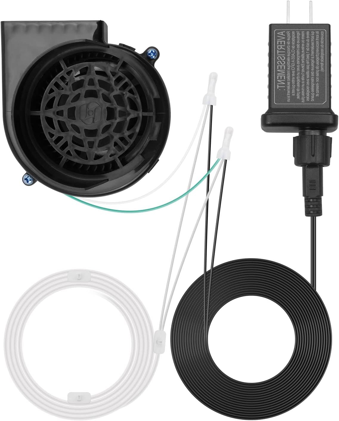 Air Blower for Inflatables Replacement Fan Blower Motor for Garden Yard Christmas Inflatable Decorations, Portable Fan Blower for Bouncy Castle, with 3 LEDs Lig & 1 12V/ 1.0A Adapter