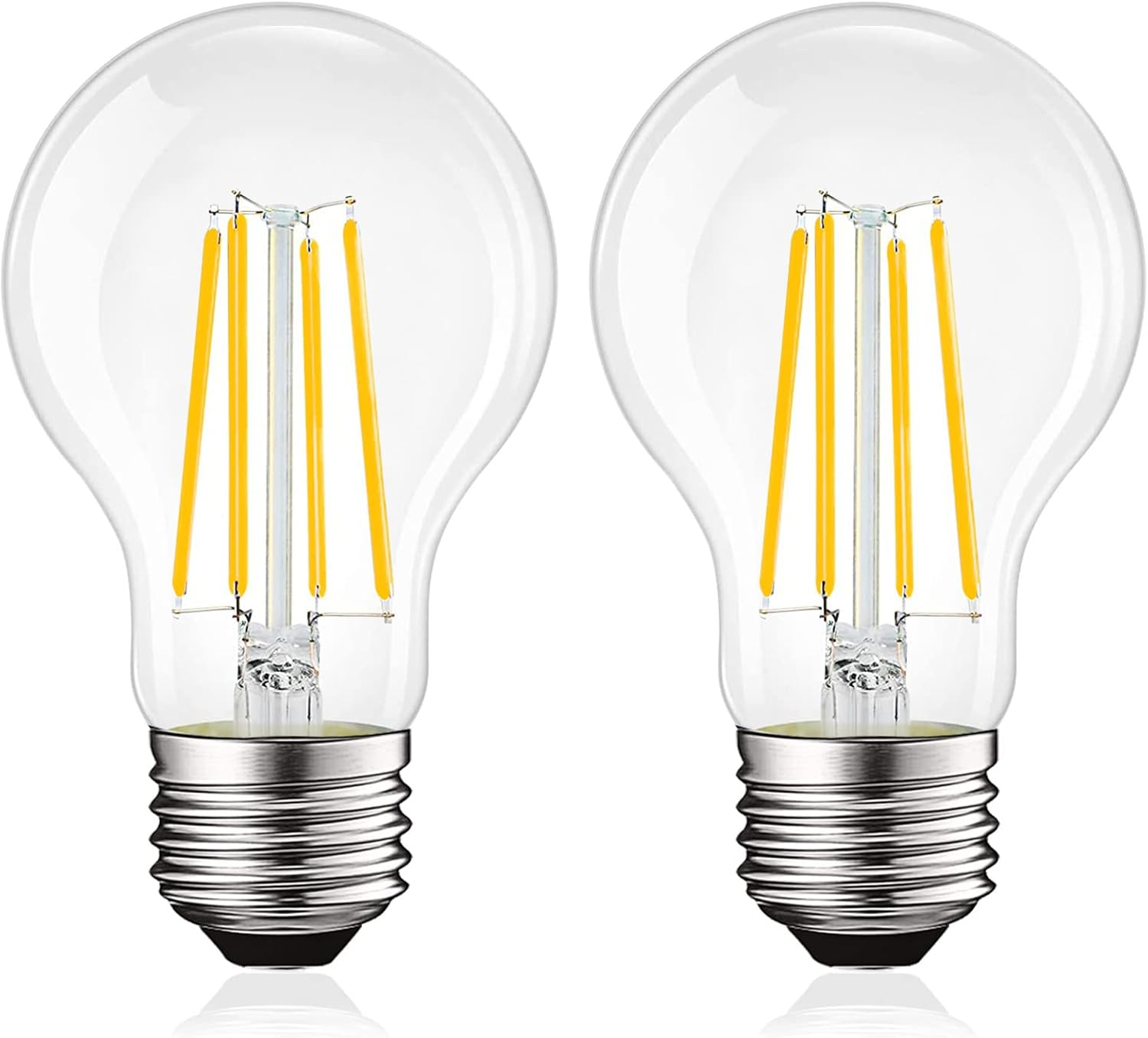 Luxrite Vintage A19 LED Light Bulb 100 Watt Equivalent 1600 Lumens 3000K Soft White Dimmable 12W Damp Rated UL E26 Base 2 Pack