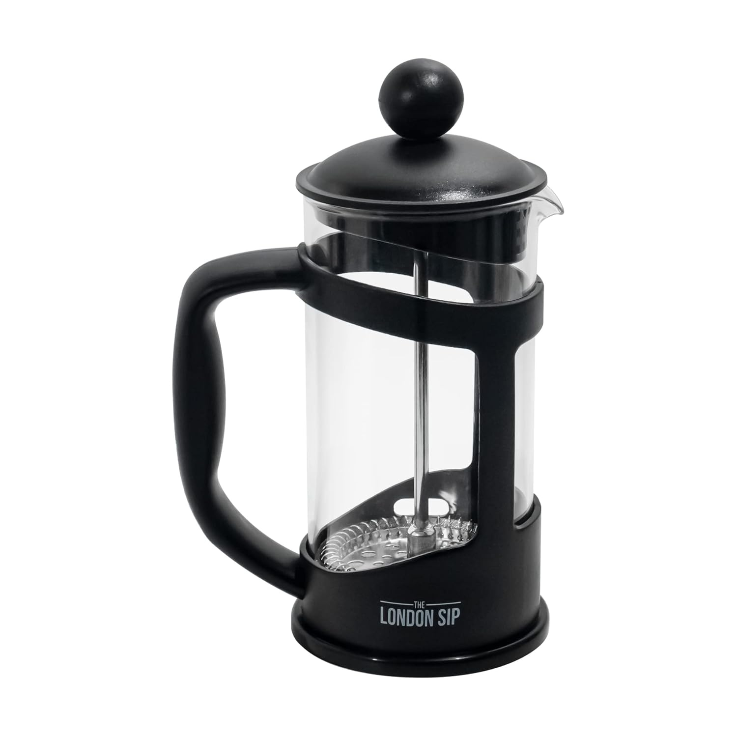 RAINBEAN Mini French Press Coffee Maker, 12 oz, Camping Coffee Press Pot, Small French Press, Tea and Frothed Milk Press (Black, 12 oz)