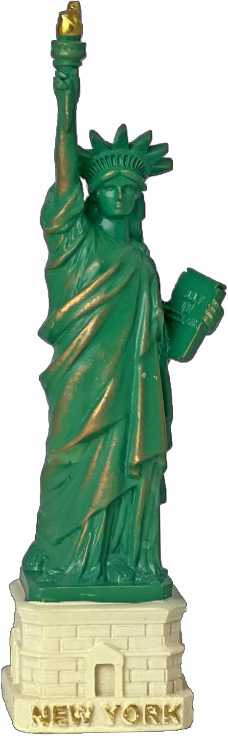 Authentic Scaled 4" Copper Statue of Liberty Replica Statues, NYC Souvenir
