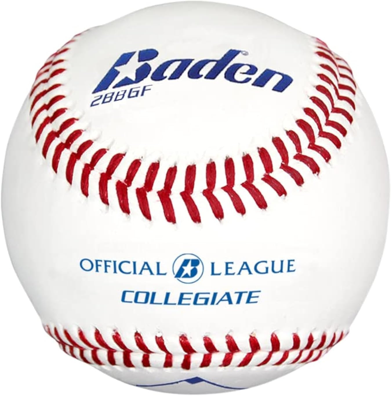Baden Official League Collegiate Flat Seam Baseballs, 12 Pack