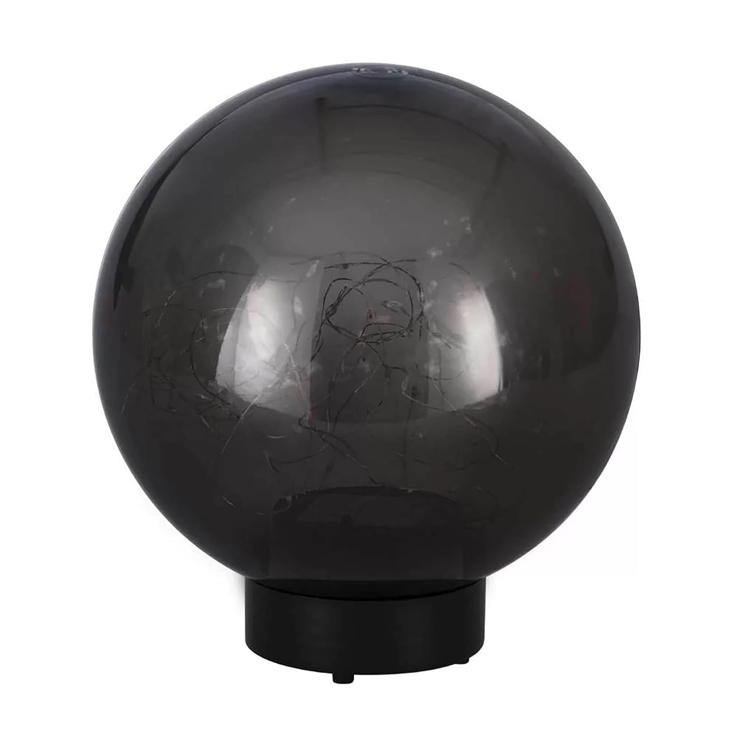 EGLO Solar LED Spike Outdoor Waterproof Path Light with Black Finish and Black TransparentPlastic Shade, 8", 30x0.06W