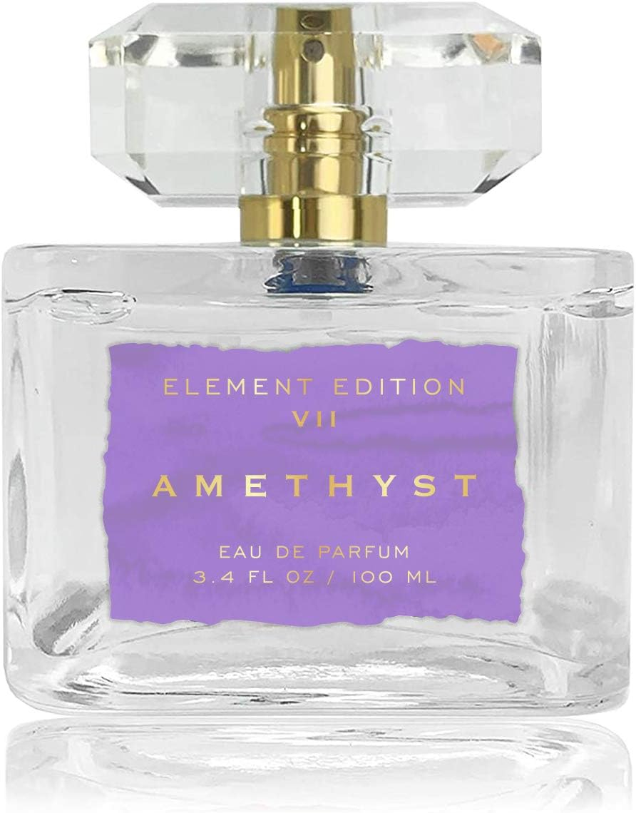 Tru Fragrance Beauty Element Edition Women's Perfume Spray - Amethyst, 3.4 oz 100 mL - Inspired by the effervescence of Champagne, Creamy Sandalwood and Musks