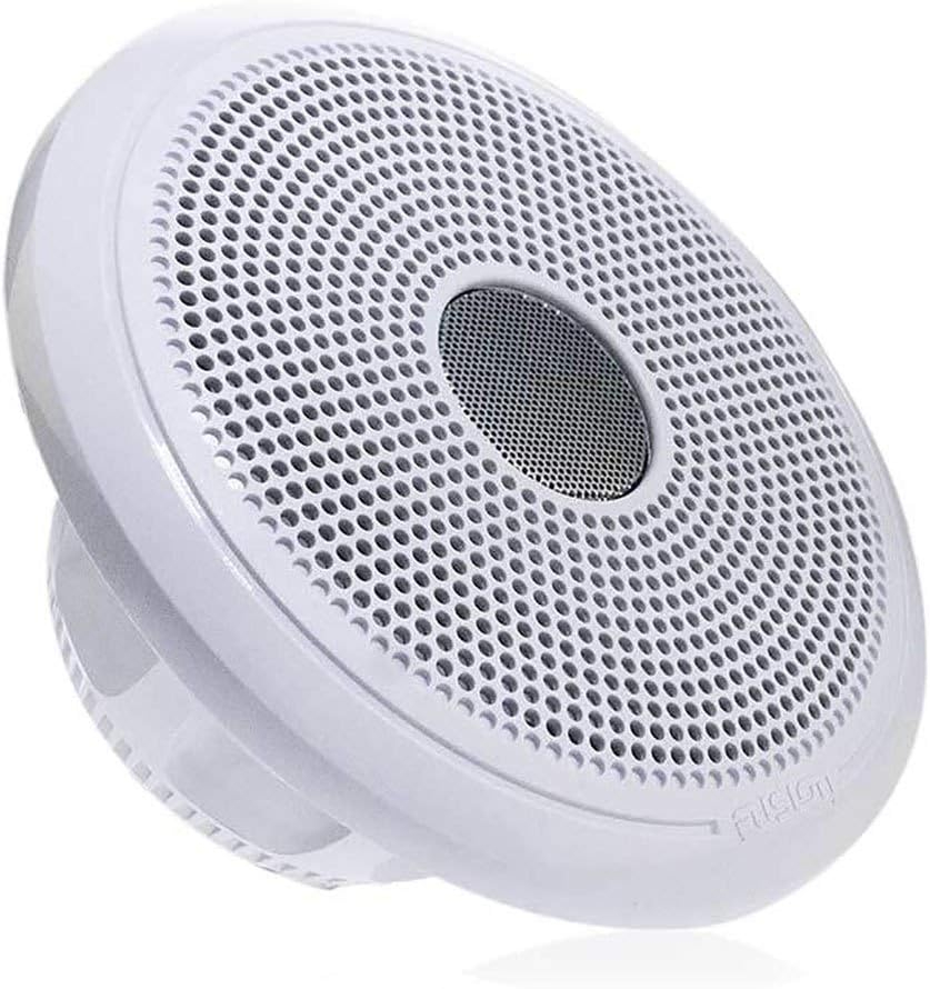 Fusion XS-F65CWB XS Series 6.5" 200 Watt Round Marine Speakers - White & Black (Pair)