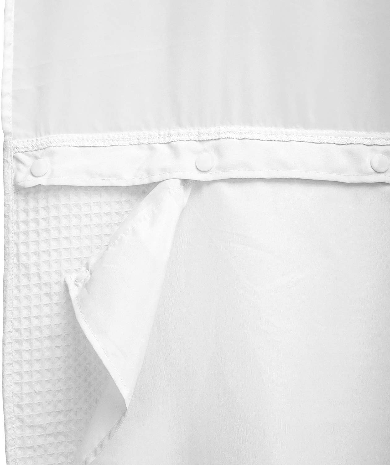 Mrs Awesome Replaceable Fabric Snap in Liner, White Water Repellent with 2 Magnets, 70" x 54"