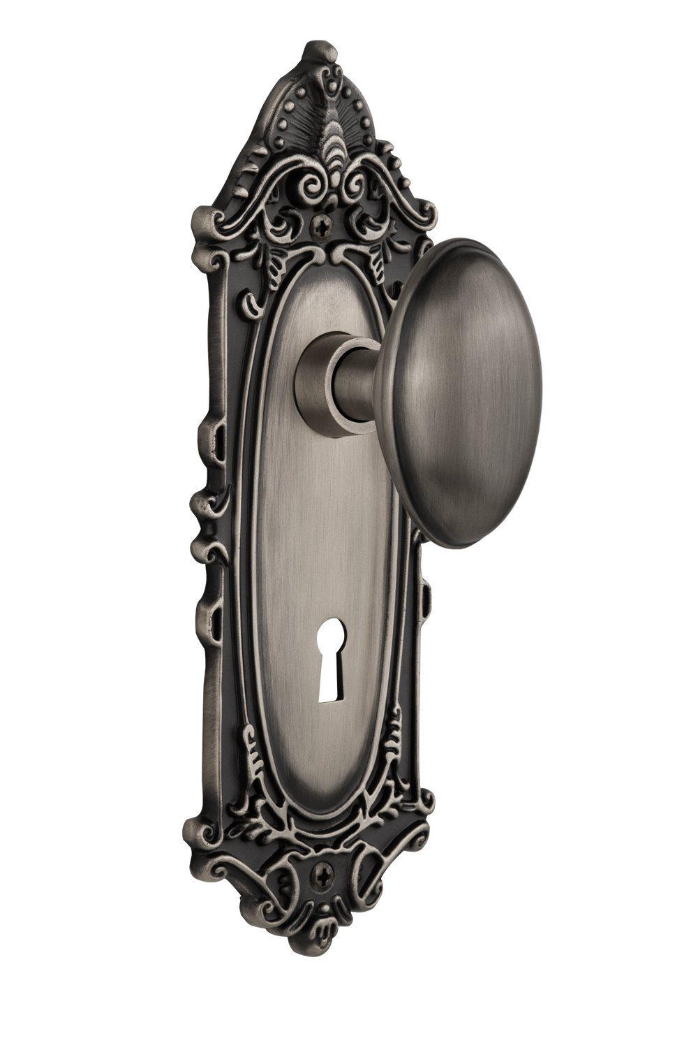 Victorian Plate with Decorative Keyhole and Homestead Door Knob