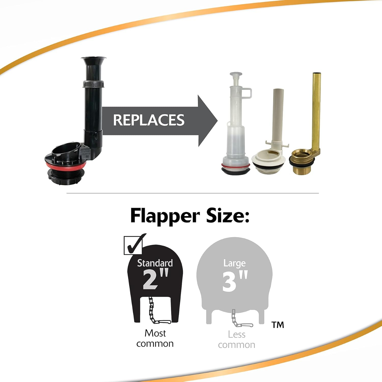 FLUSH VALVE ADJUSTABLE (Pack of 1)
