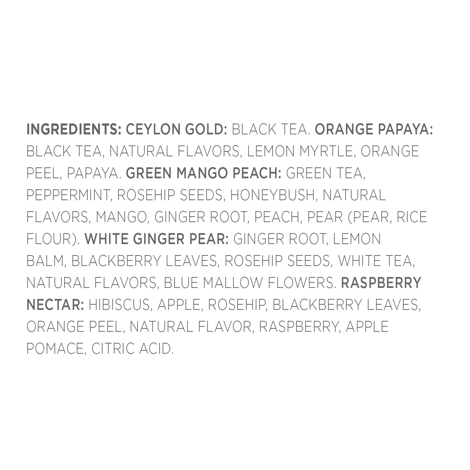 Tea Forte Iced Tea Sampler with Ceylon Black and Herbal Blends