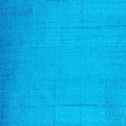 Sankara 100% Natural Dupioni Fine Silk Decorative Throw Pillow with Insert Included, Peacock Blue, 16 X 16 (12+ Colors)