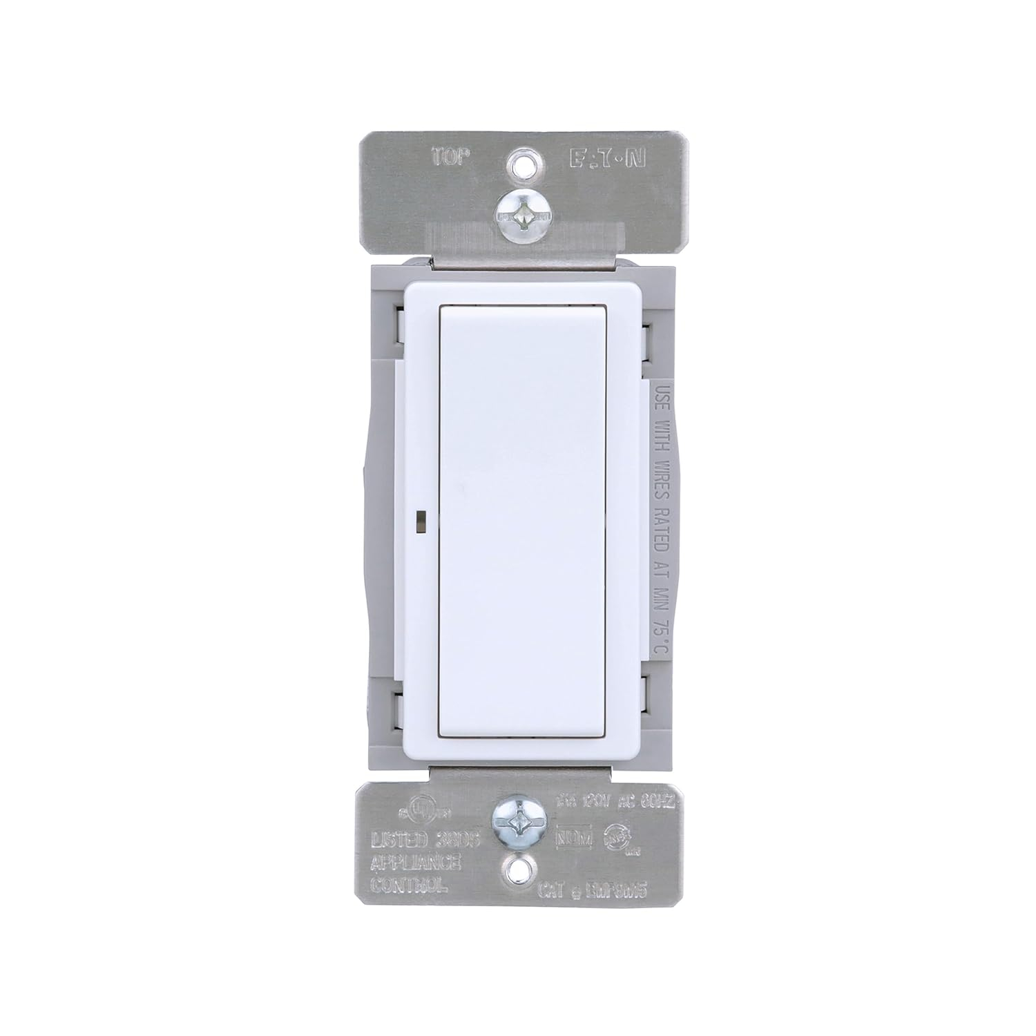 Eaton Wi-Fi Smart Home Switch, Works with Hey Google and Alexa Without Wallplate, White