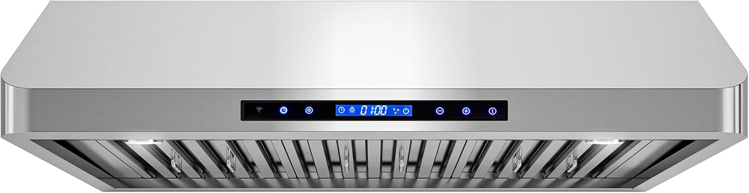 Cosmo COS-QS90 36 in. 500 CFM Ducted Under Cabinet Range Hood in Stainless Steel