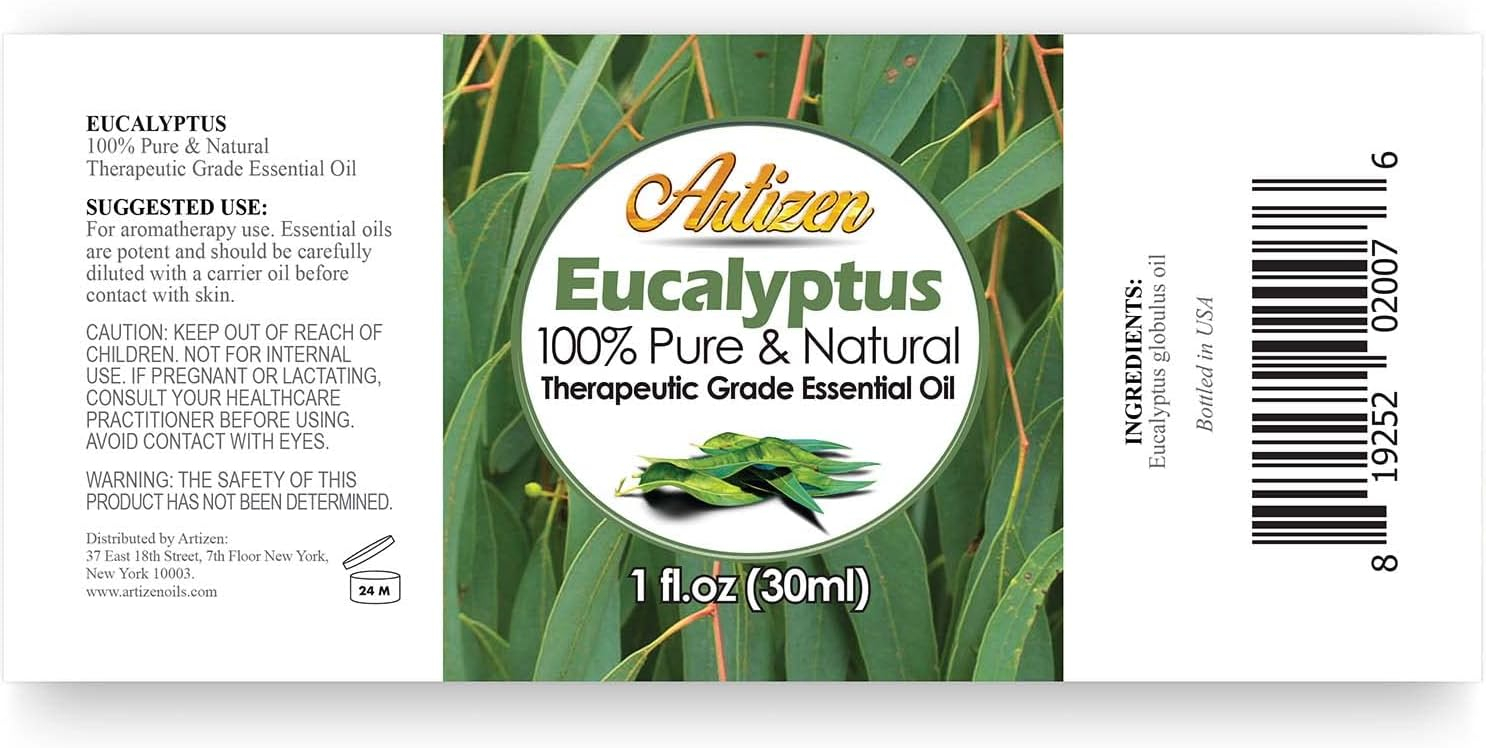Artizen 30ml Oils - Eucalyptus Essential Oil - 1 Fluid Ounce
