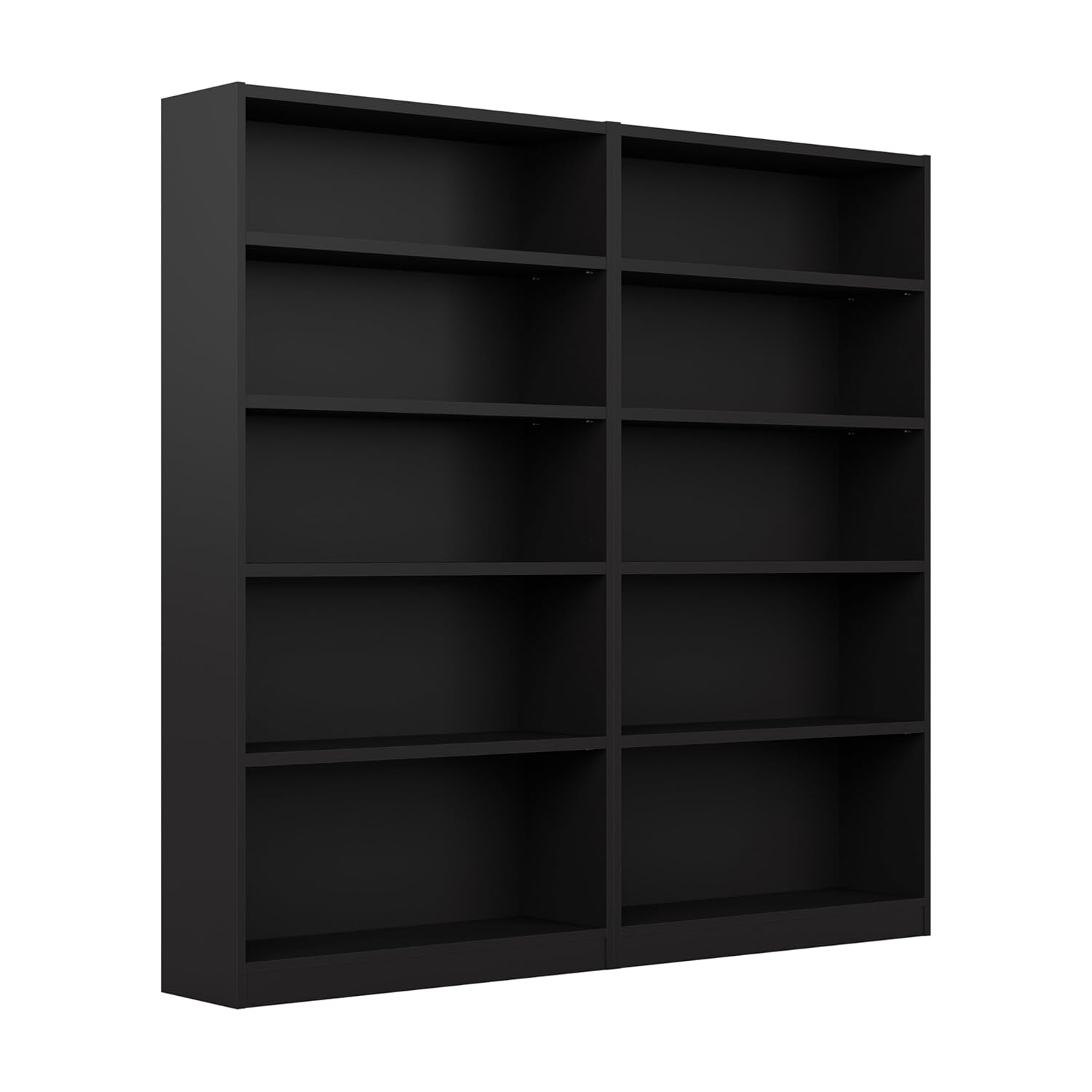 Bush Furniture Universal 5 Shelf Bookcase Set of 2