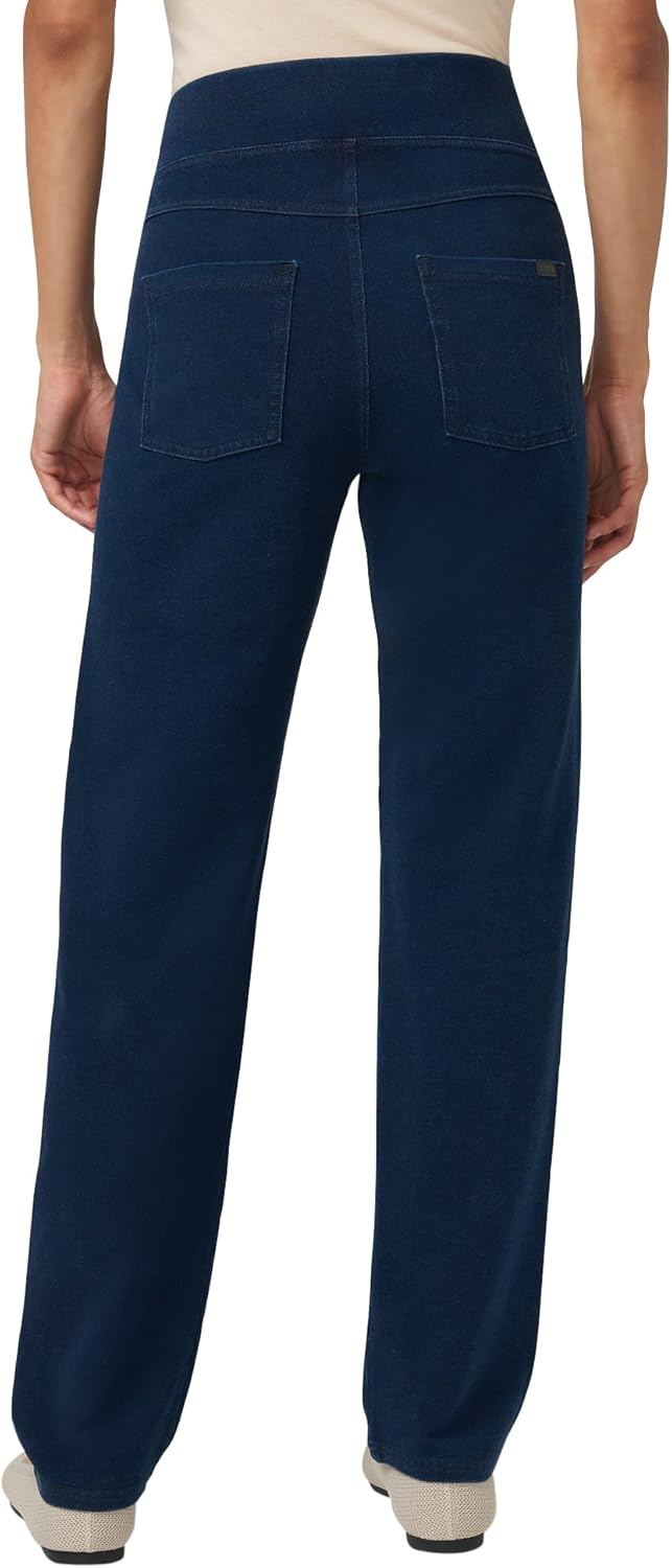 Small Dark Blue Cotton Blend High Rise Denim Leggings