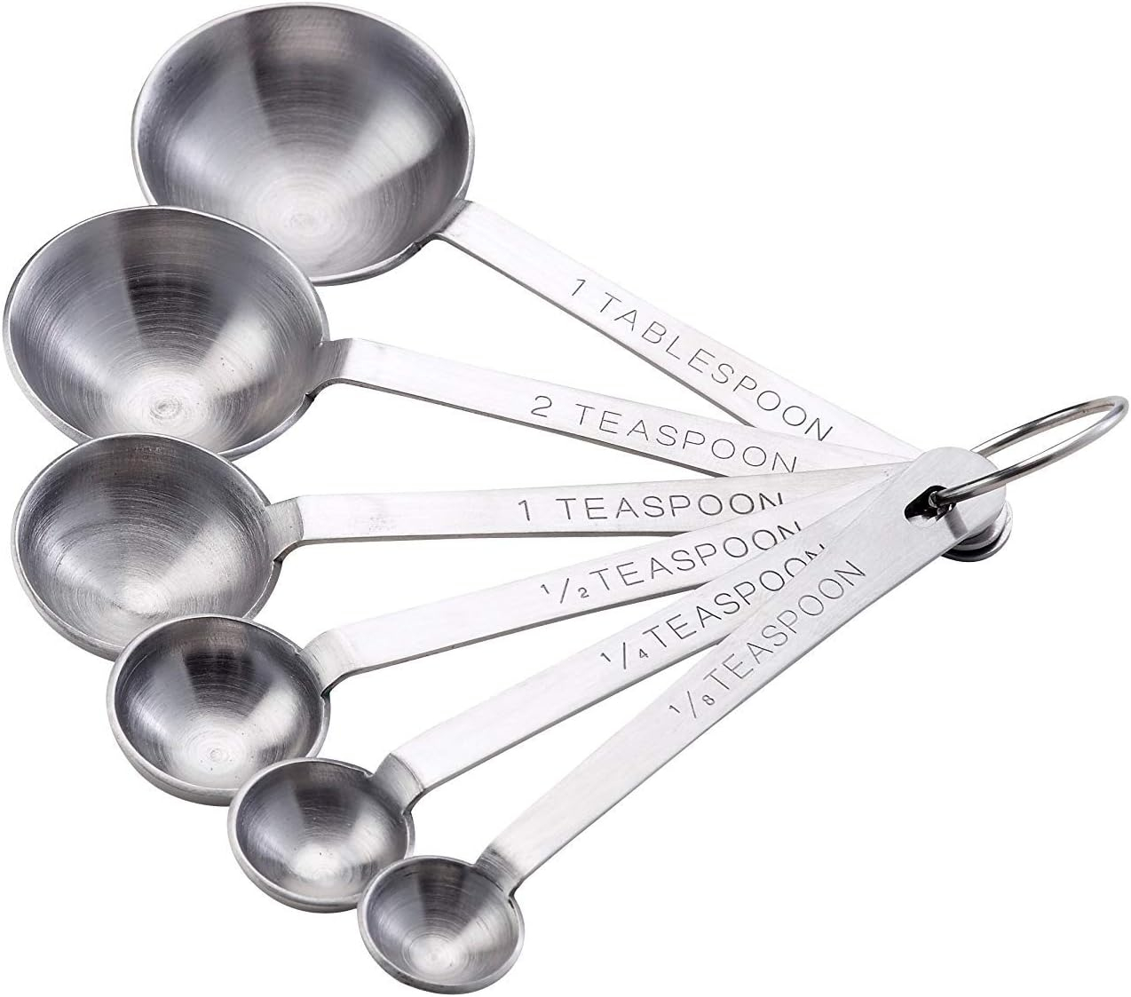 Mrs. Anderson’s Baking Measuring Spoons, Heavyweight 18/8 Stainless steel, Set of 6 Spoons