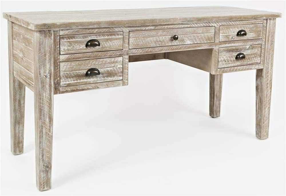 Artisan's Craft 5-Color:Washed Grey,Quantity:1,Style:Drawer Desk