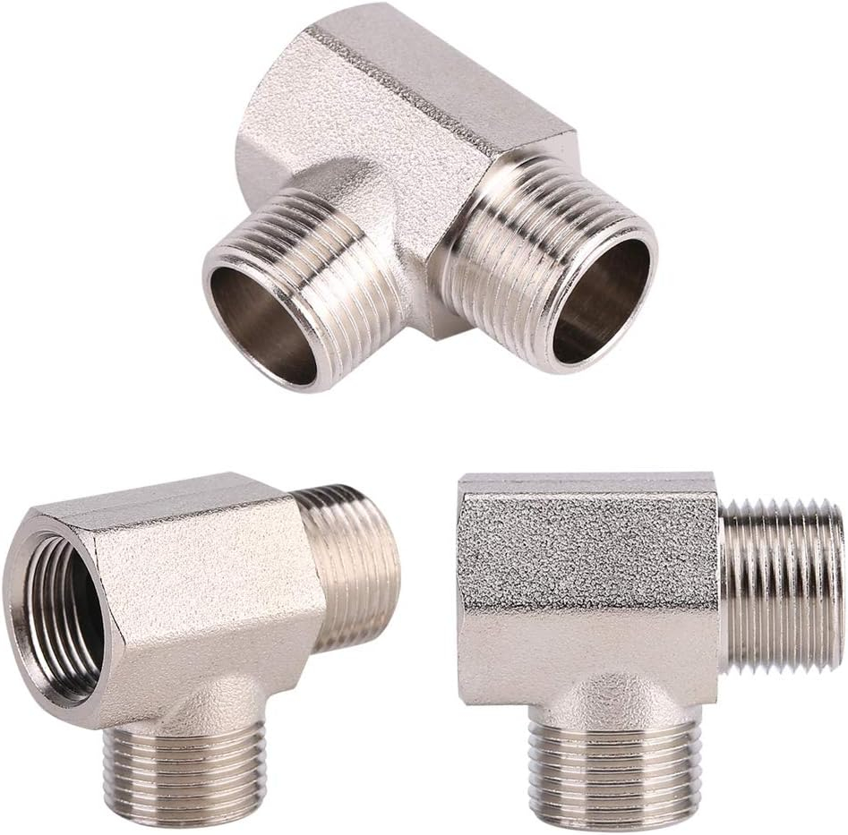 Water Bidet Spray, Toilet Bidet Attachments Hot/Cold Water Diverter Valve T Shape Adapter Flexible Hose Kit (Bidet Kit)