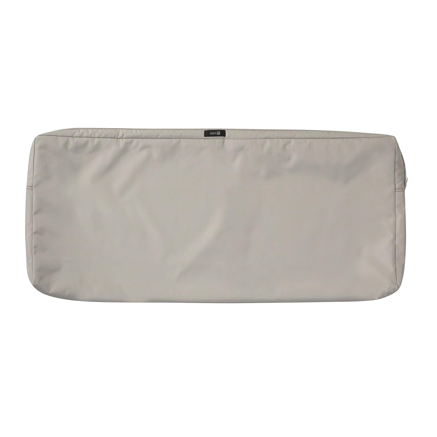 Classic Accessories Ravenna Water-Resistant Patio Bench/Settee Cushion Cover, 42 x 18 x 3 inch, Mushroom