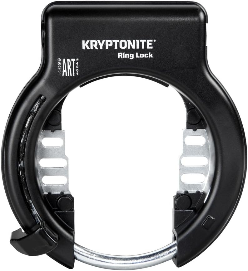 Kryptonite Ring Wheel Lock Black Includes Flexible Mount Non-Key Retaining