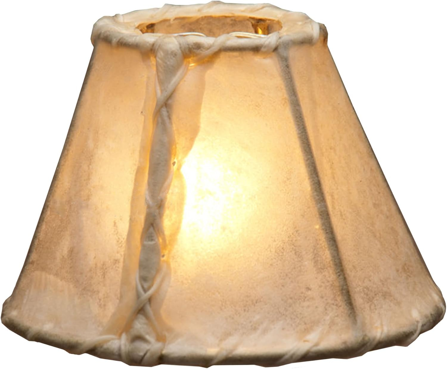 Southwestern Rawhide Chandelier Lamp Shade 6"