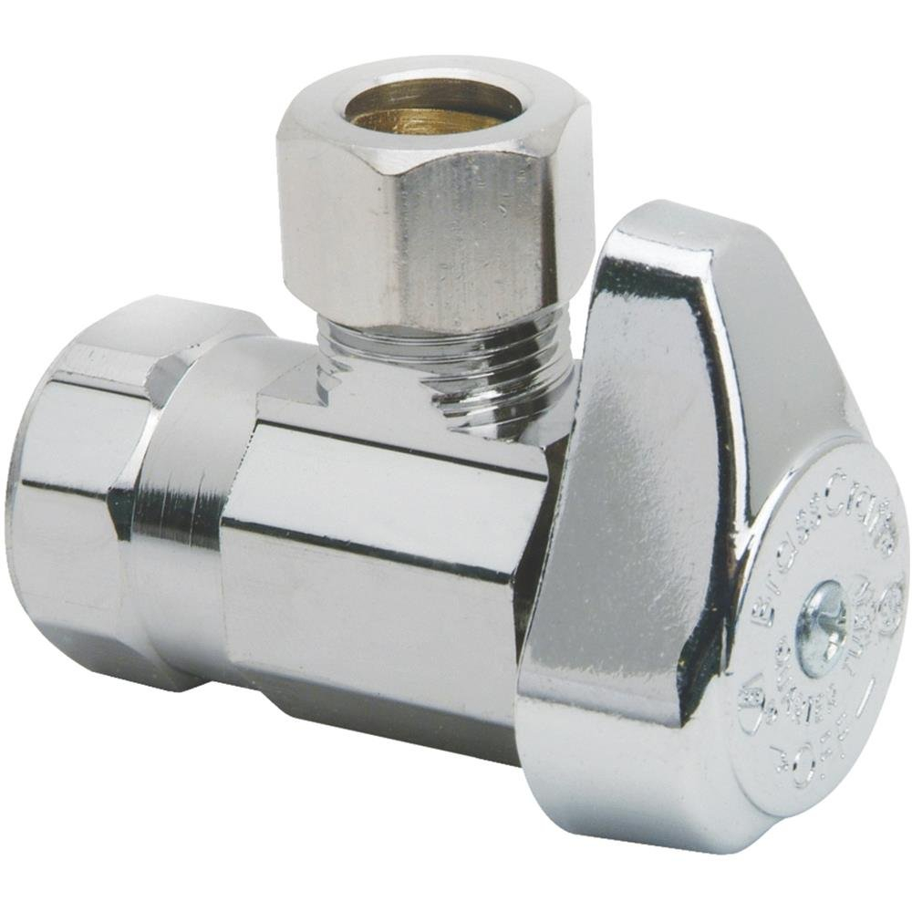 BrassCraft G2R17X CD Water Supply Line Valves, 1/2" x 3/8", Chrome